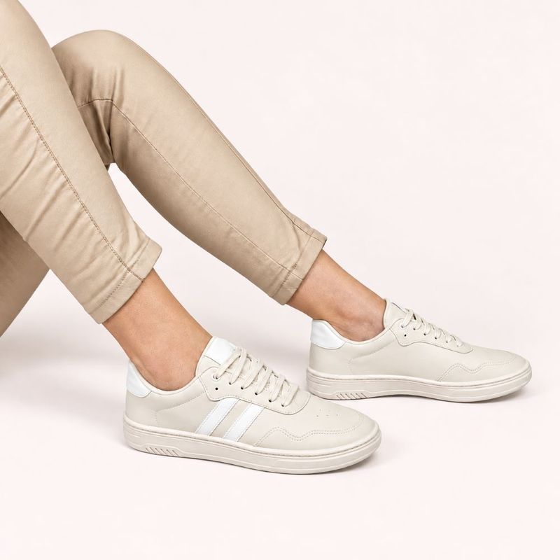 Tenis Zatta Duas Listras Jaqueline Off White