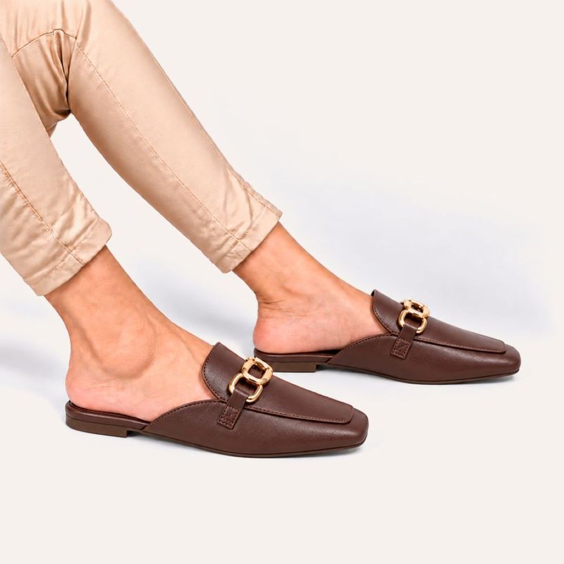 Mule Zatta Corrente Heloisa Marrom