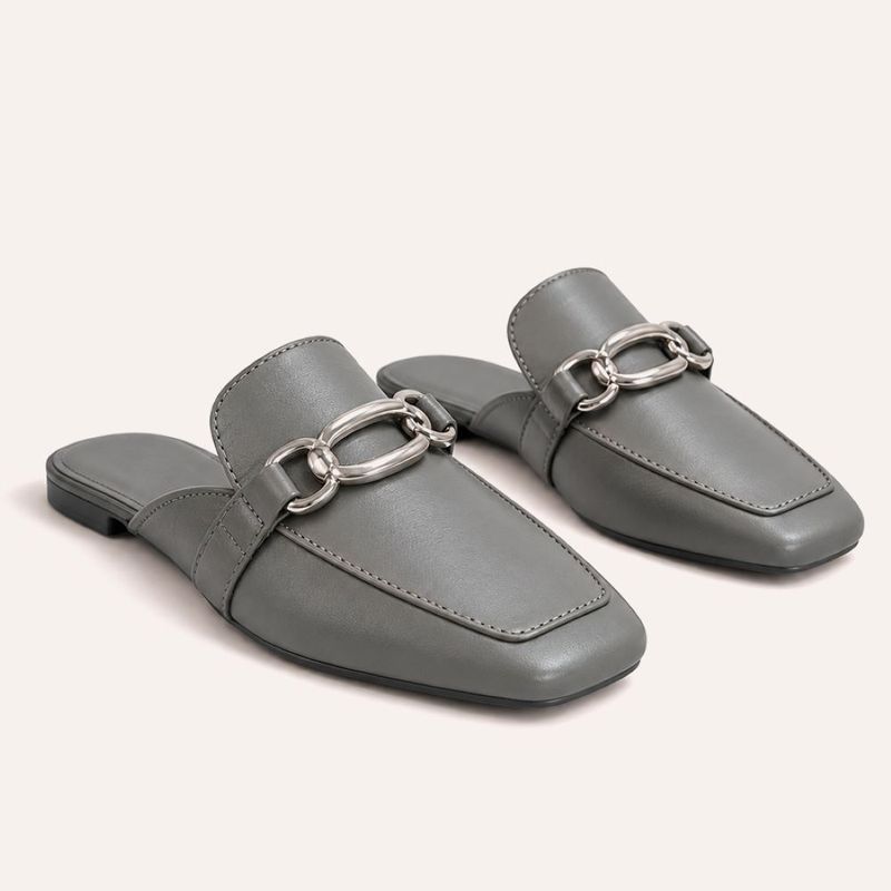 Mule Zatta Corrente Heloisa Cinza