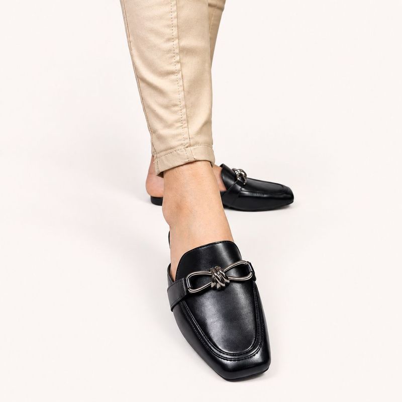 Mule Zatta Detalhe Fivela Kezia Preto