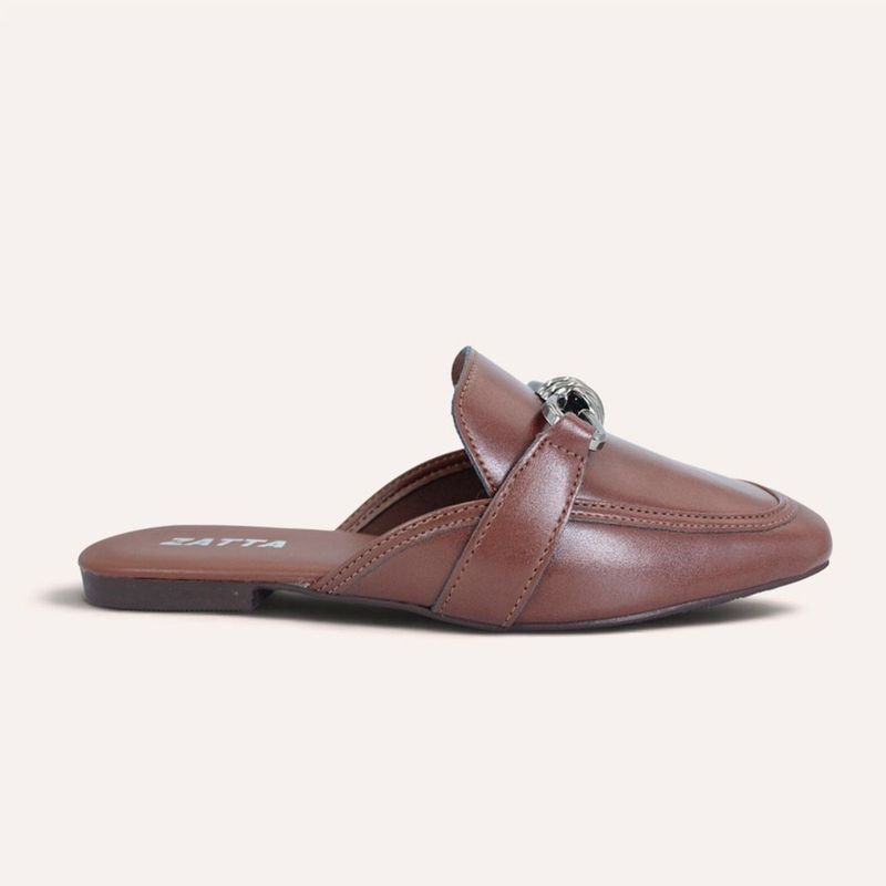 Mule Zatta Detalhe Fivela Kezia Marrom