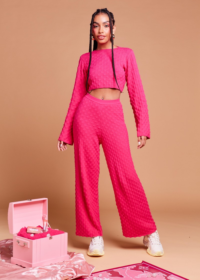 cropped treasure island pink