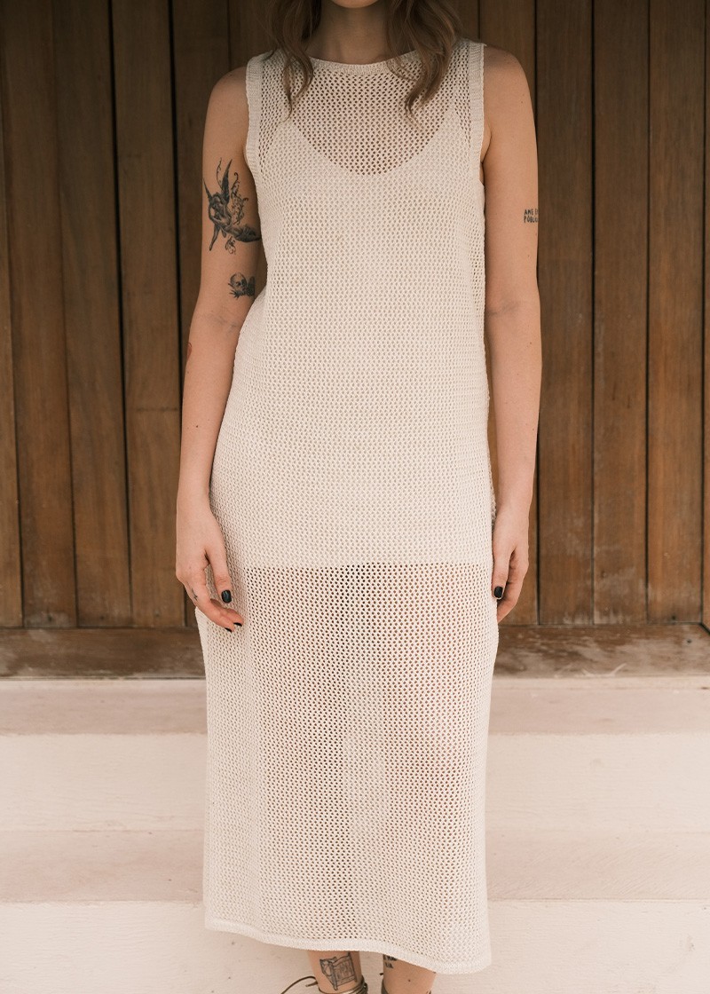 vestido fishing off white