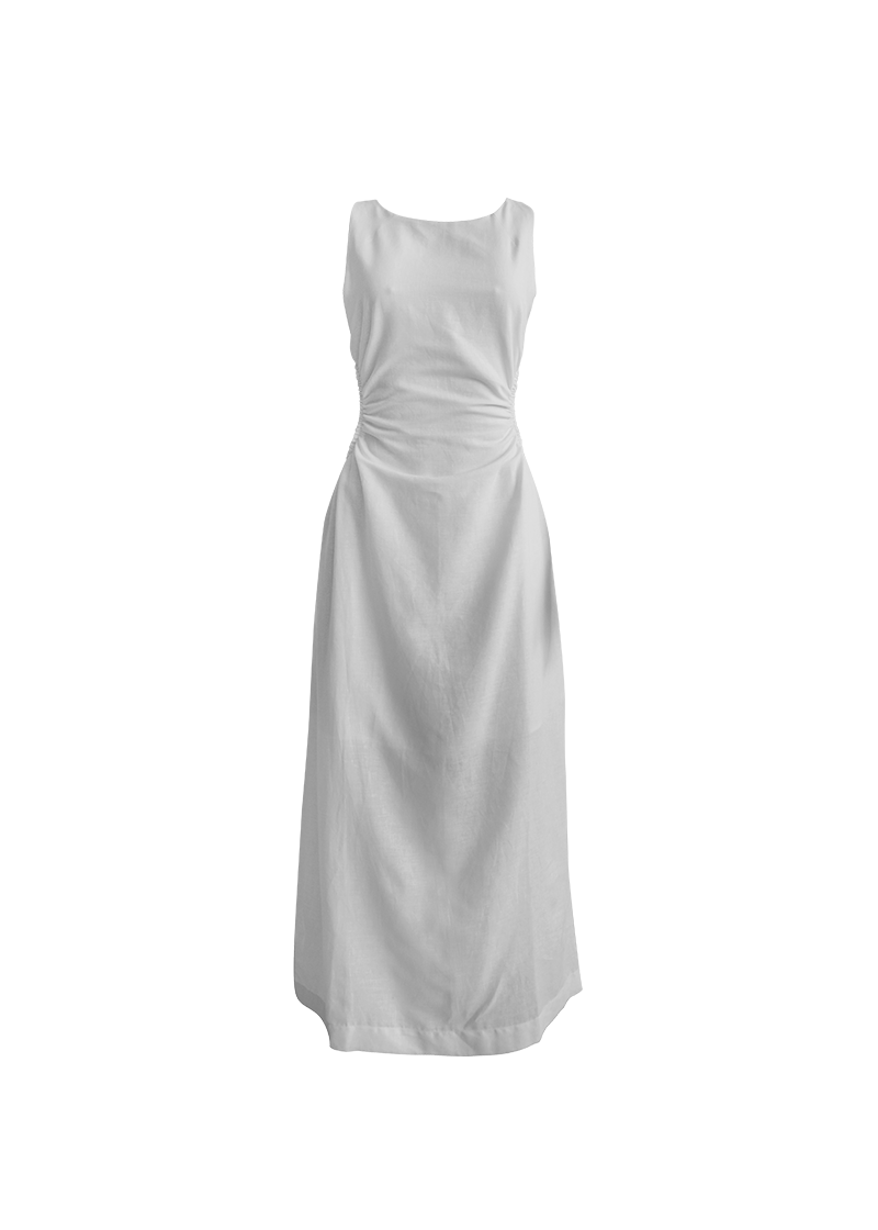 vestido dreaming linen white