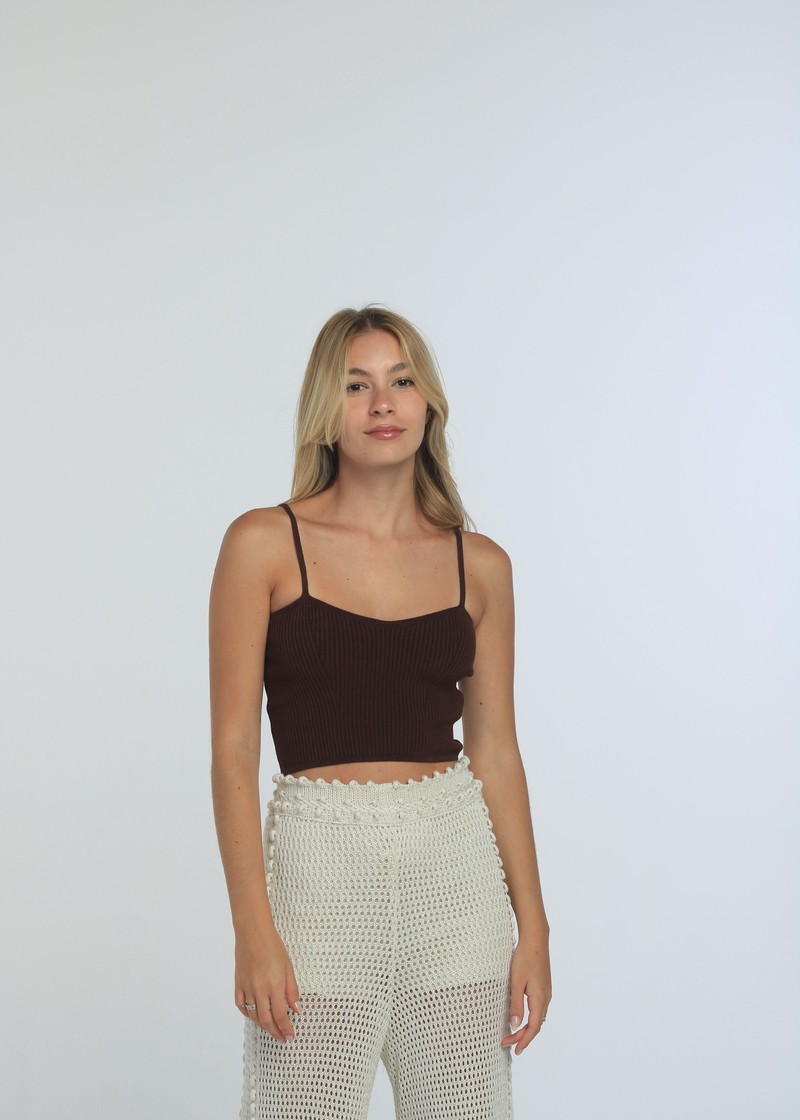 top knit brown