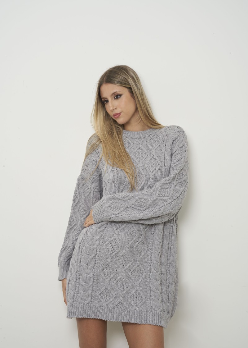 vestido comfy gray