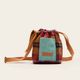 Bolsa Transversal Carterita Cotelê Xadrez