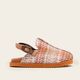 Sandália Mule Clog Xadrez Tweed