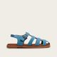 Sandália Fisher Flat Camurça Blue