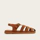 Sandália Fisher Flat Camurça Camel