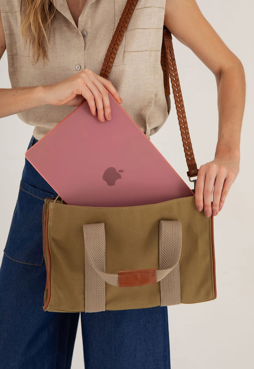 Bolsa Lona Montreal Alça Pesponto