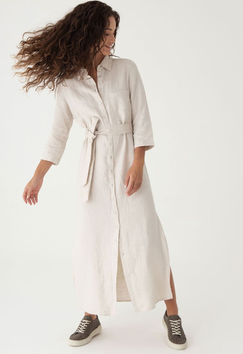 Chemise Linho Natural  - Tamanho: PP