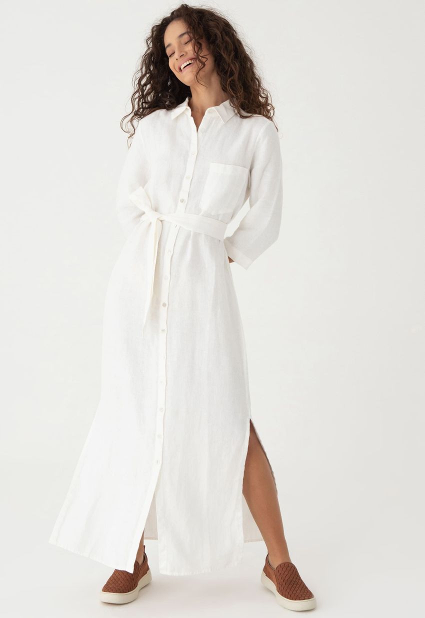 Chemise Linho Off White - Tamanho: PP