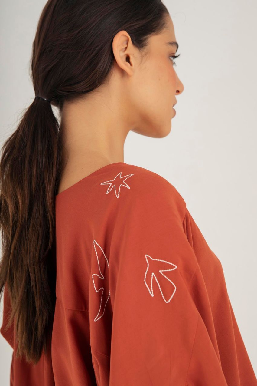 Blusa Ateliê Bordada