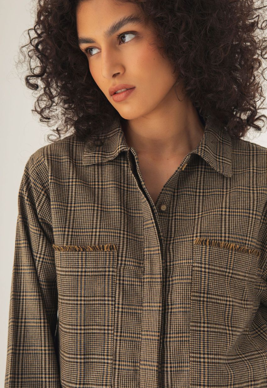 Camisa Oversized Xadrez