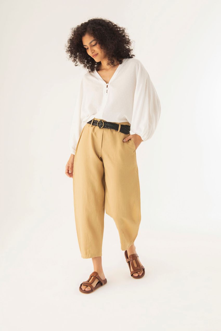 Calça Lyon Linho Deserto