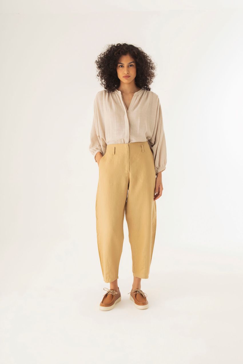 Calça Lyon Linho Deserto