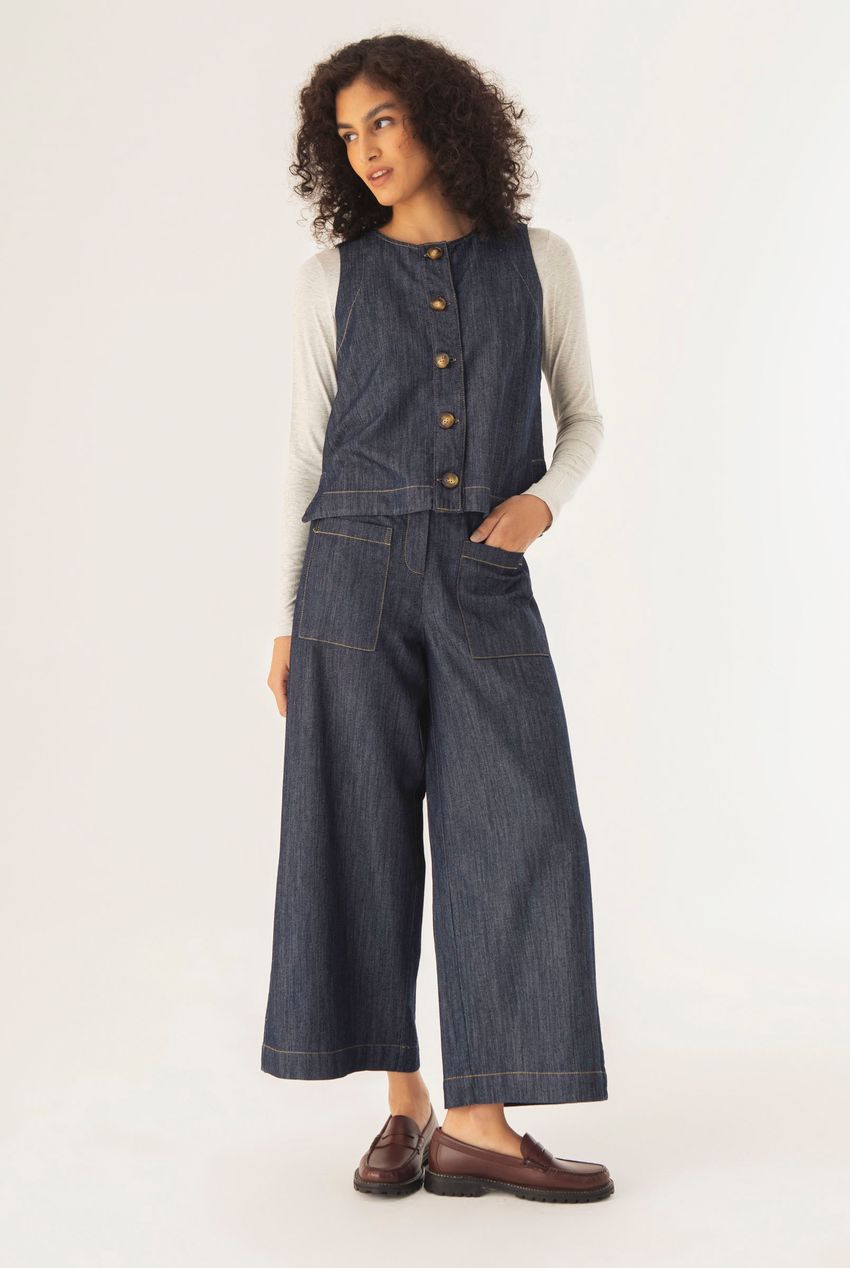 Calça Bolsos Jeans 