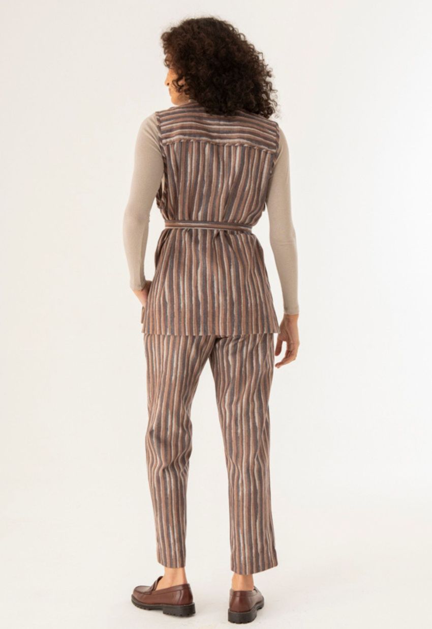 Calça Reta Jacquard Solo