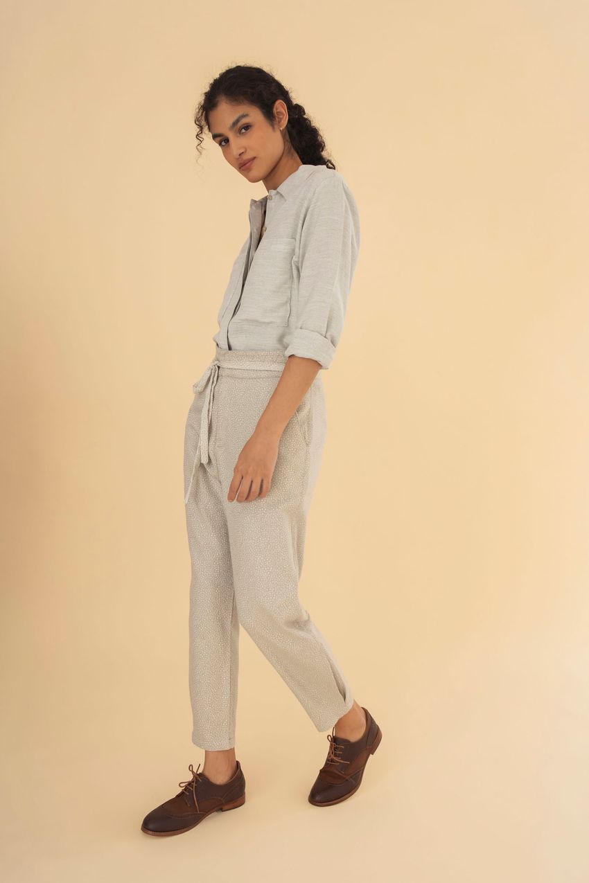 Calça Orla Jacquard Pintadinho