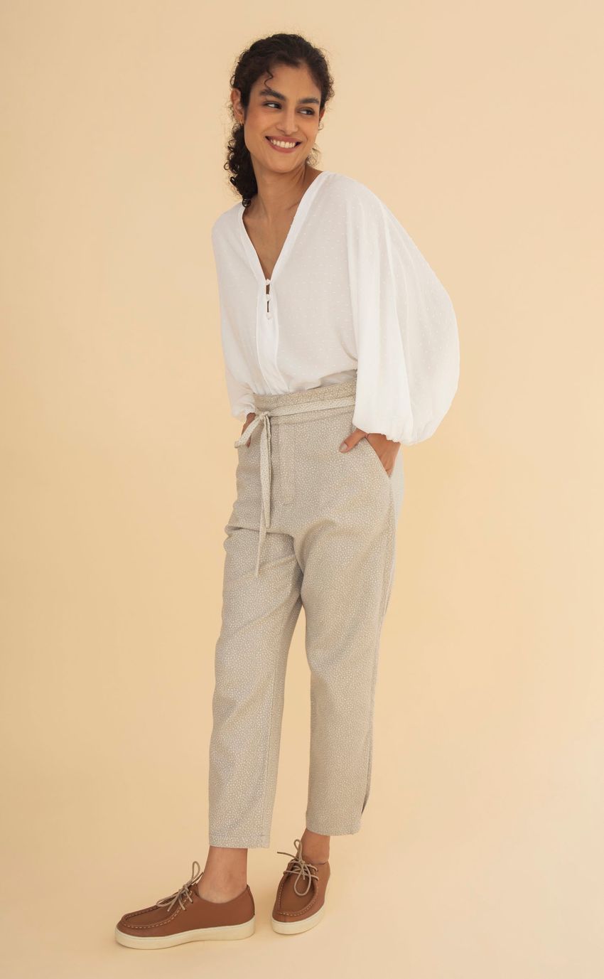 Calça Orla Jacquard Pintadinho