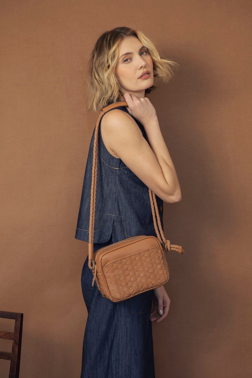 Bolsa Málaga Tressê Caramelo