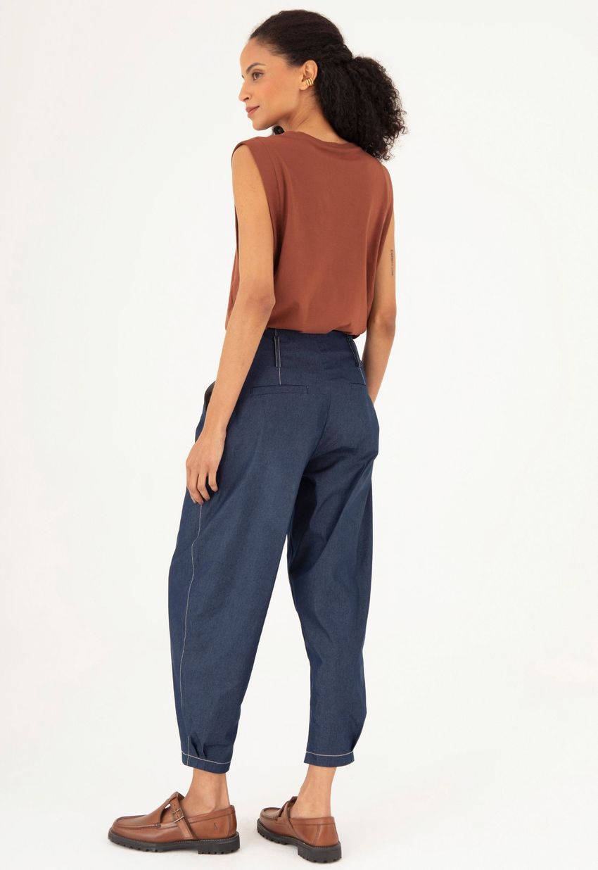 Calça Pespontos Índigo