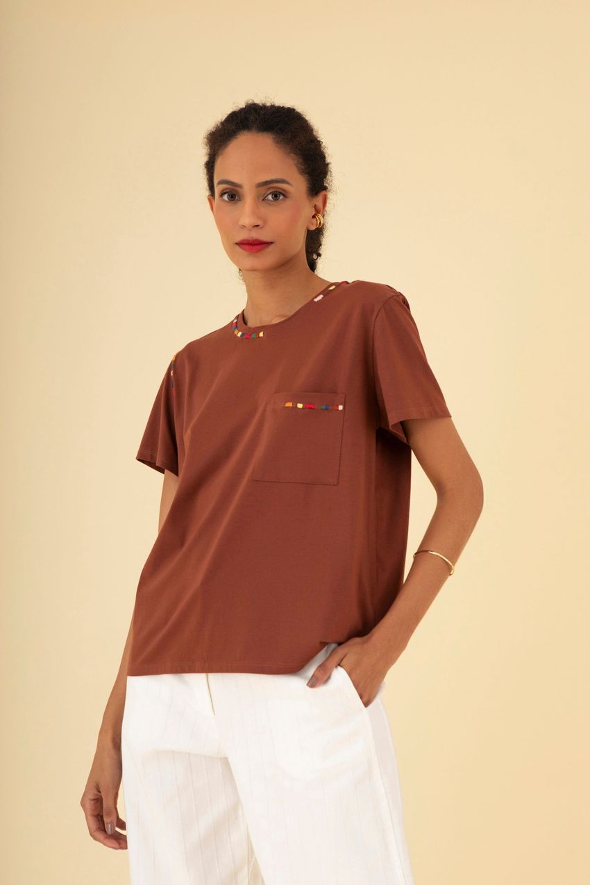 Camiseta Confete Canela
