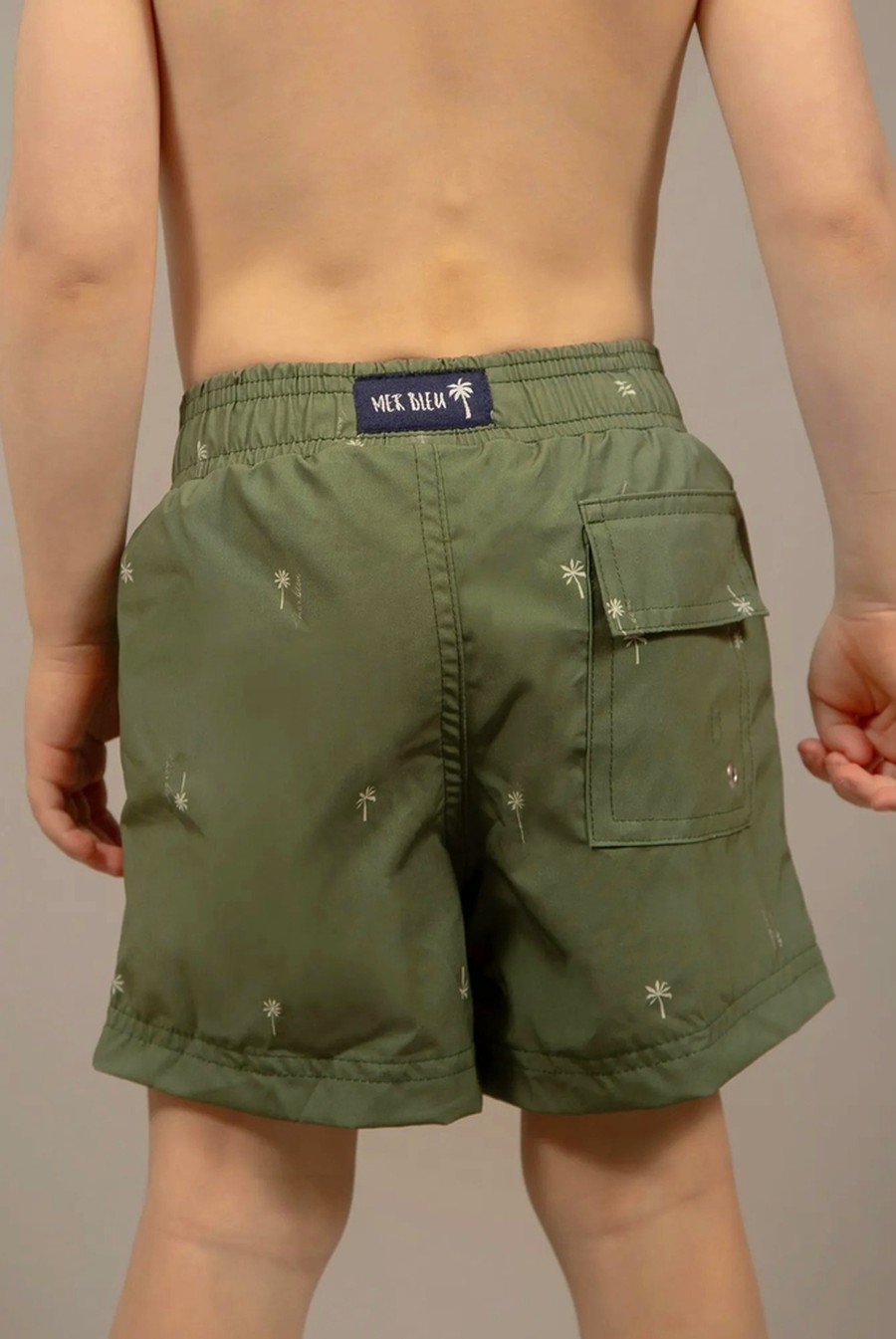 shorts infantil coqueiro verde 14687 mer bleu