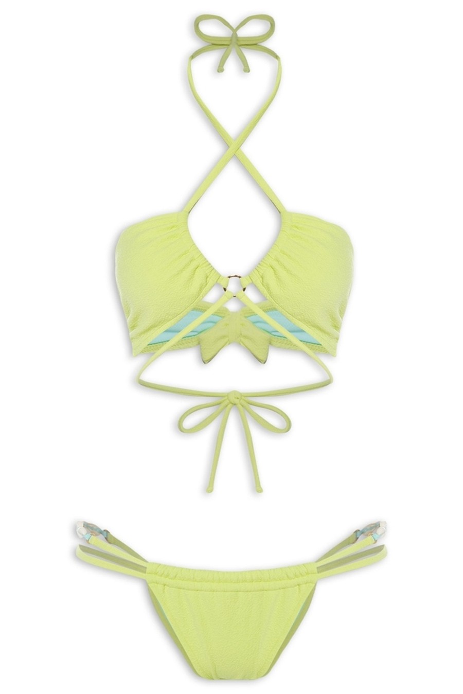top pandora green 0181 hype beachwear