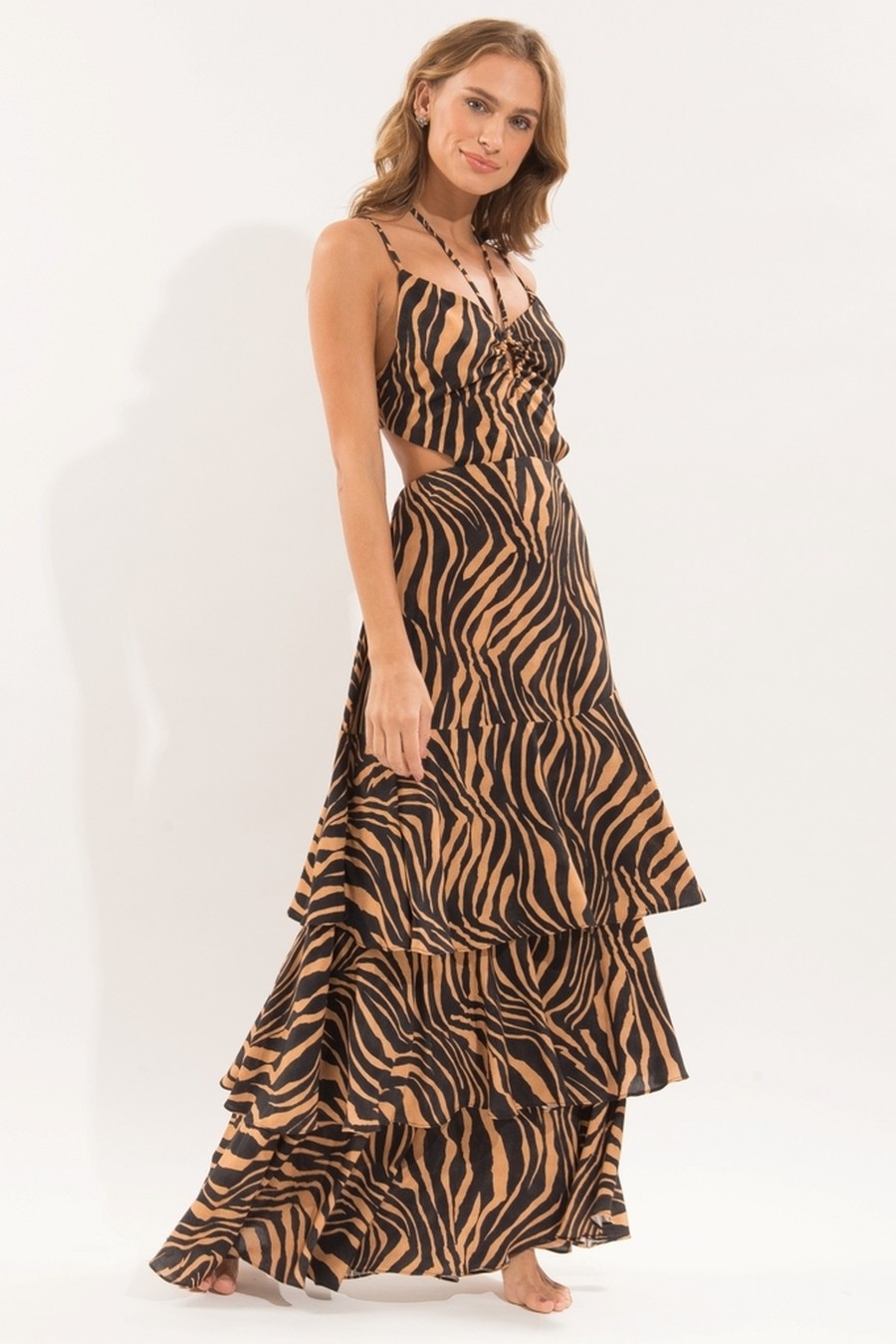 vestido longo zebra marcela 05203 nidas