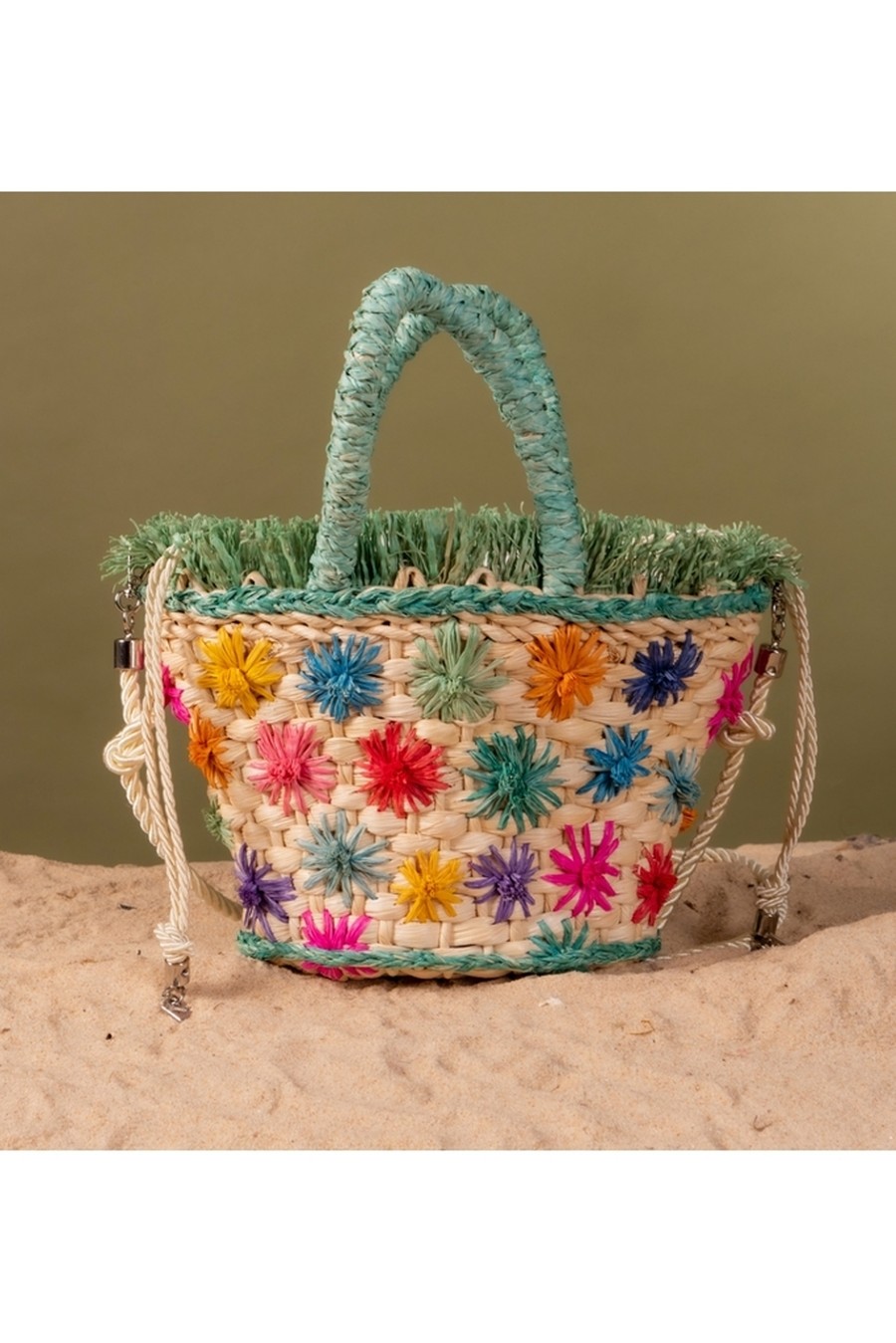 bolsa de palha mini ricci di mare 333 lis fiaschi