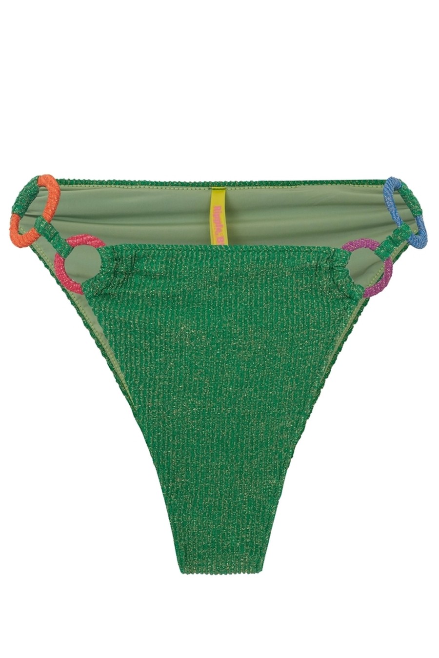 tanga hot pants lurex green SB35 ripple bb