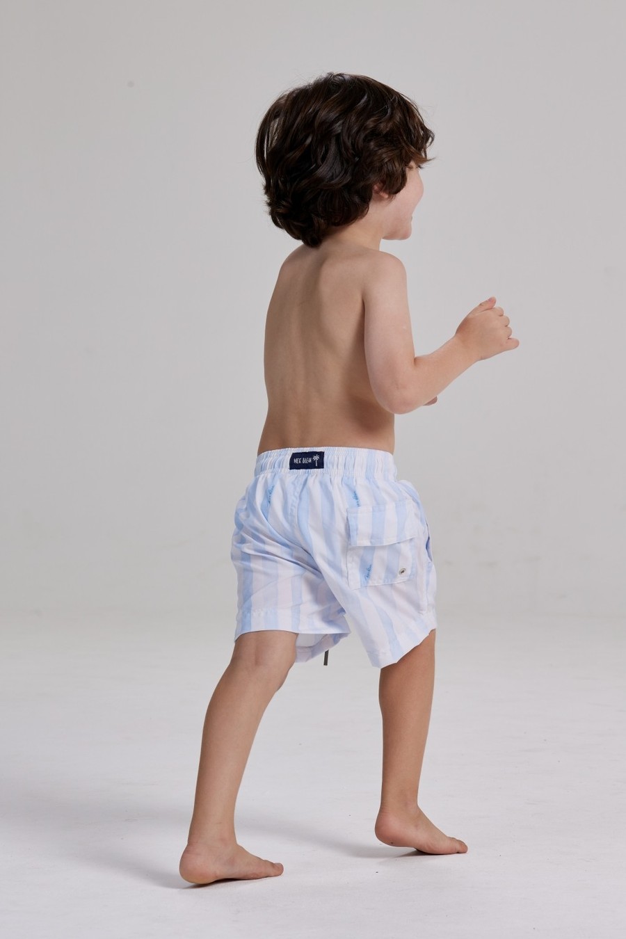shorts infantil listrado 620207 mer bleu