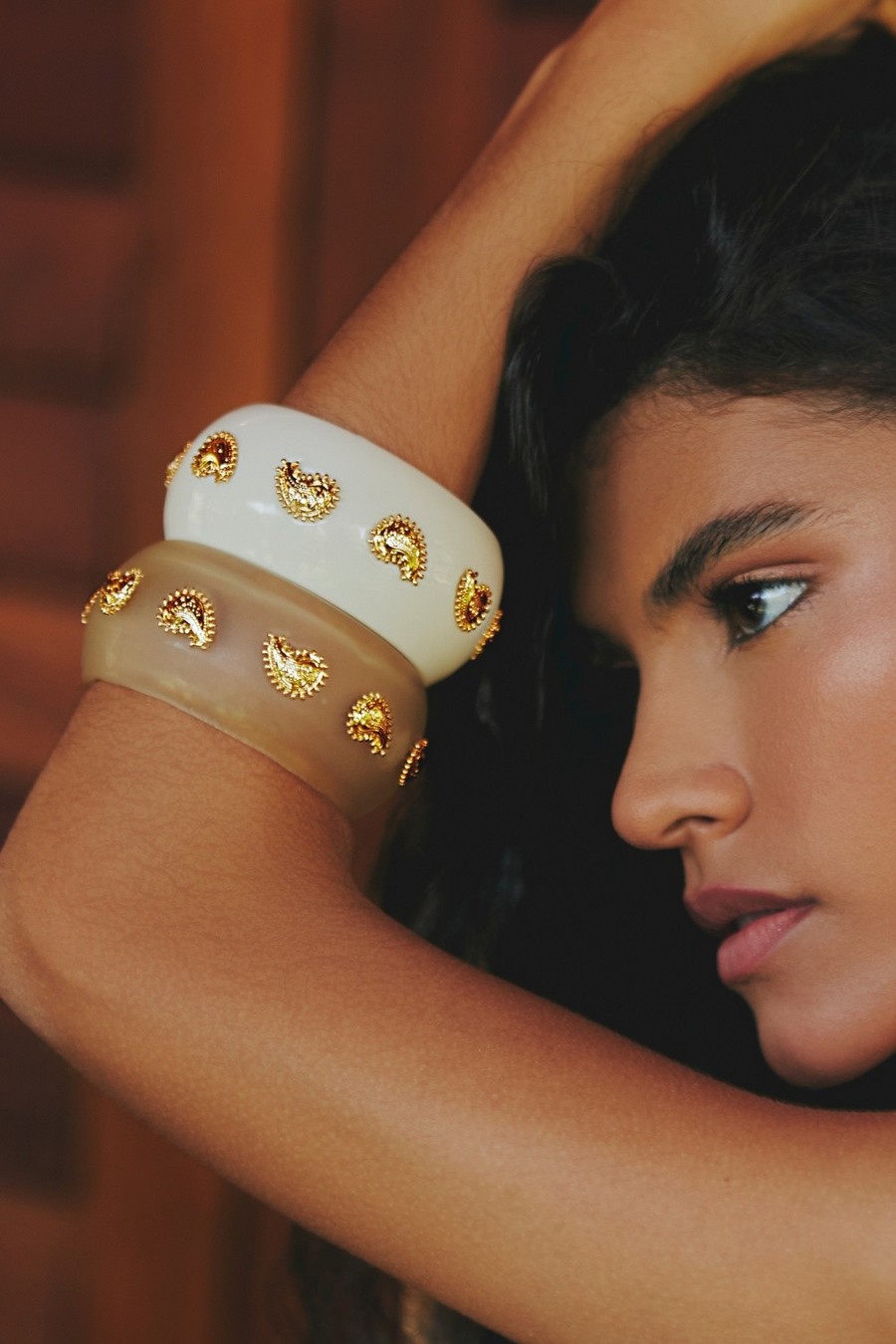 bracelete cristal dourado 67942 sheila morais