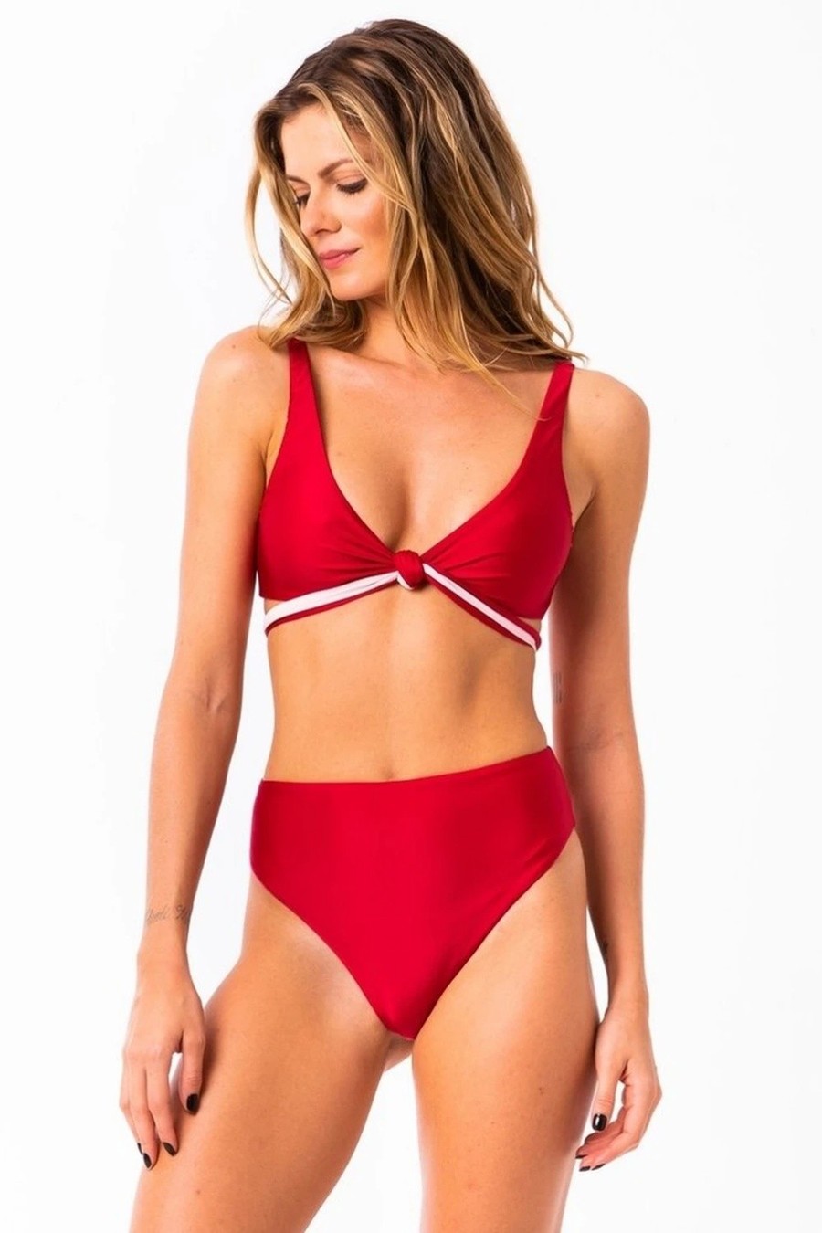 biquini transpassado asa delta vermelho divino B2072 salt sun bikinis