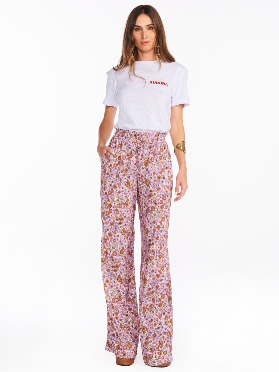 calça pantalona marie daisy lilás CL02 triya