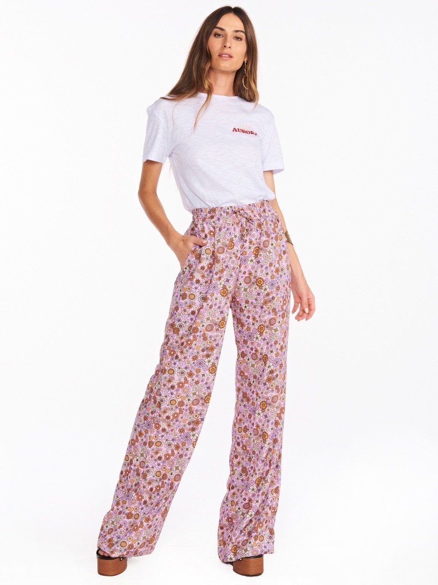 calça pantalona marie daisy lilás CL02 triya