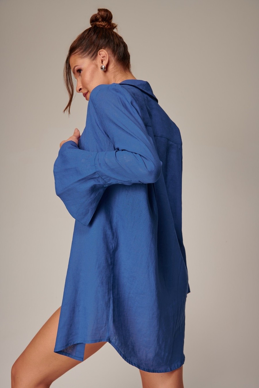 chemise azul marinho 2503 lefah