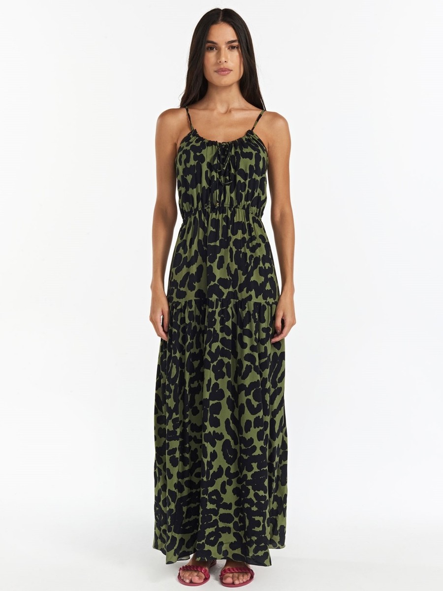 vestido nadia green wild VE02 triya