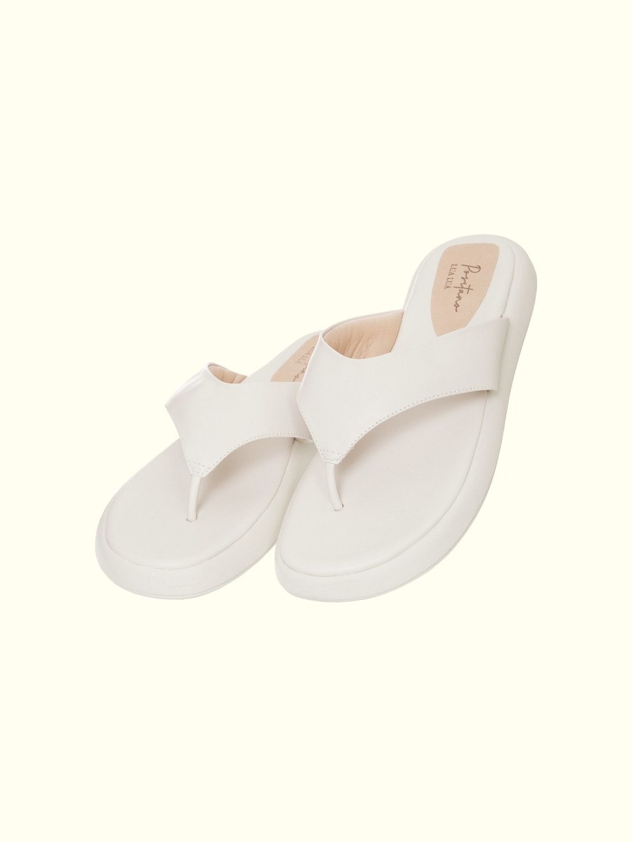 chinelo courino off white 4194101 lua luá