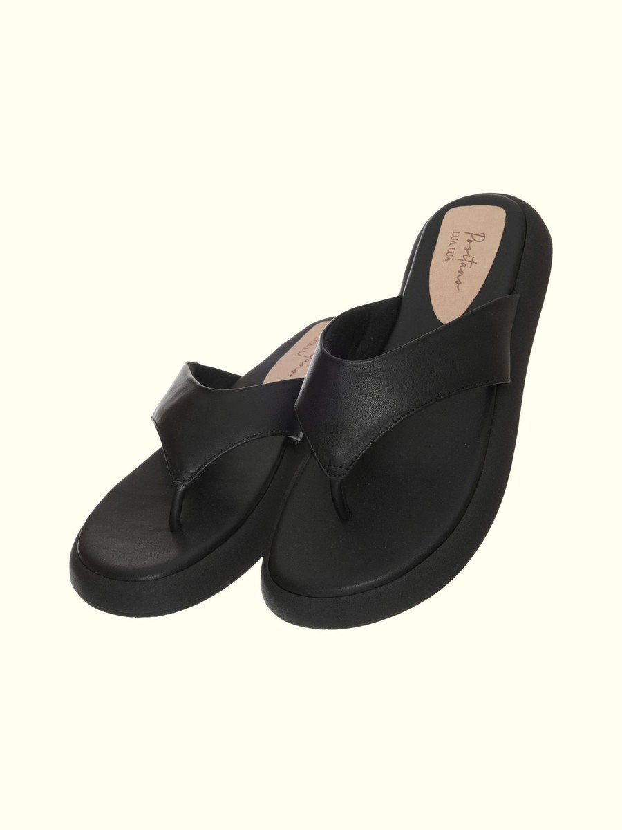 chinelo courino preto 4194101 lua luá