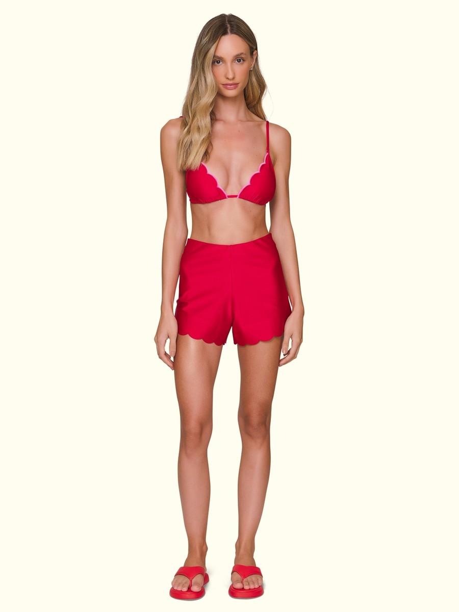 shorts vermelho dolcezza 8065404 lua luá