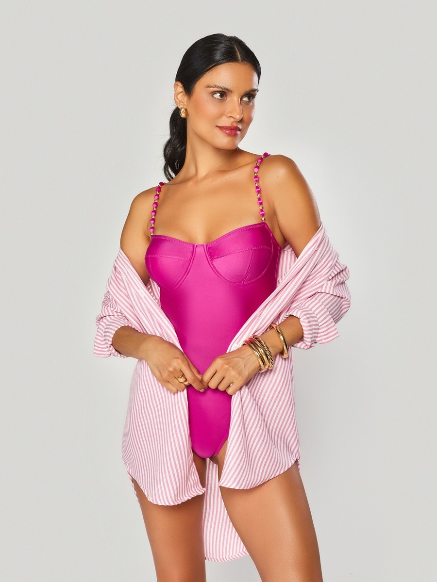 camisa pink stripes 9074 brazil del mar