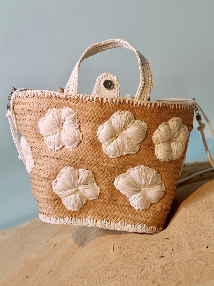 bolsa de palha hibiscus white 0596 lis fiaschi