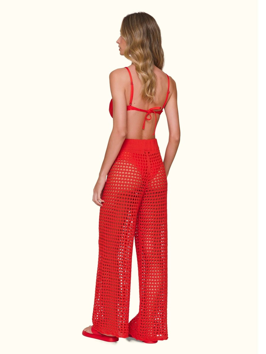 calça tricot vermelha 8115413 lua luá