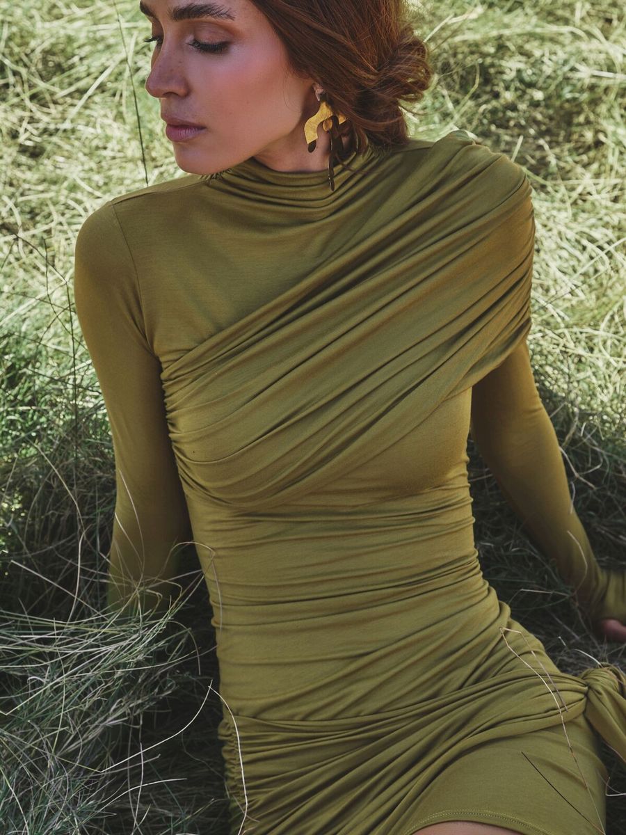 vestido curto verde alice 0753 oásis resortwear