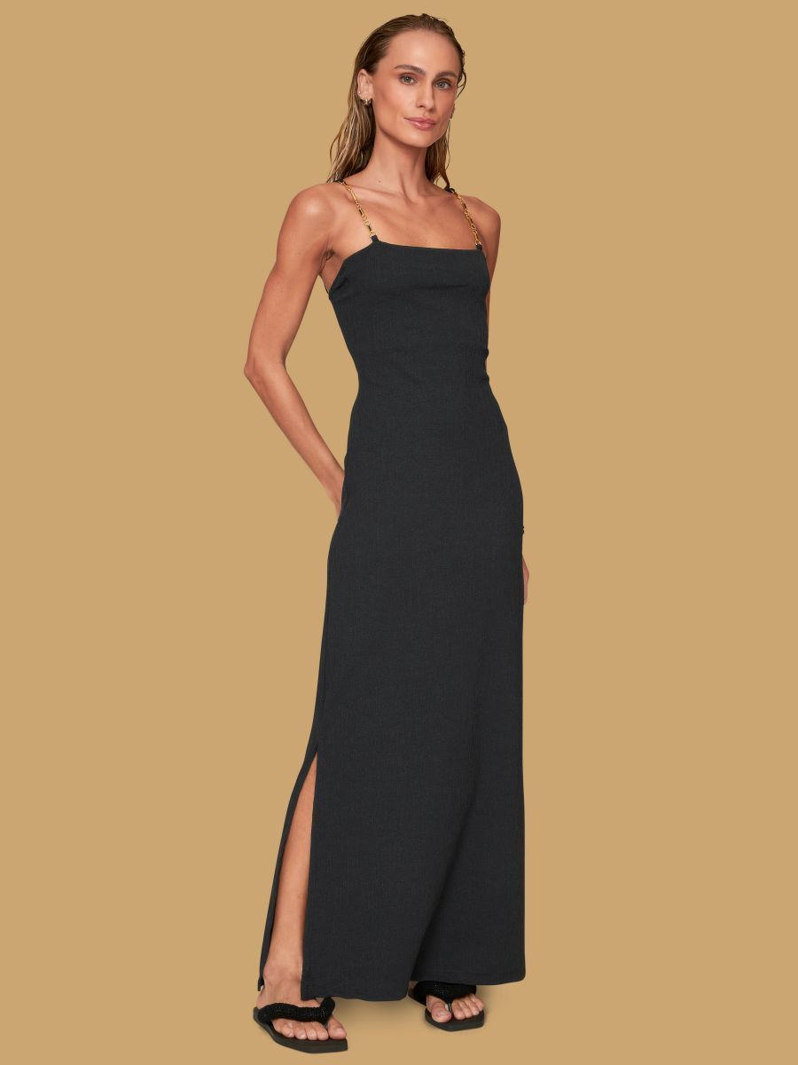 vestido longo preto basalto 8225403 lua luá