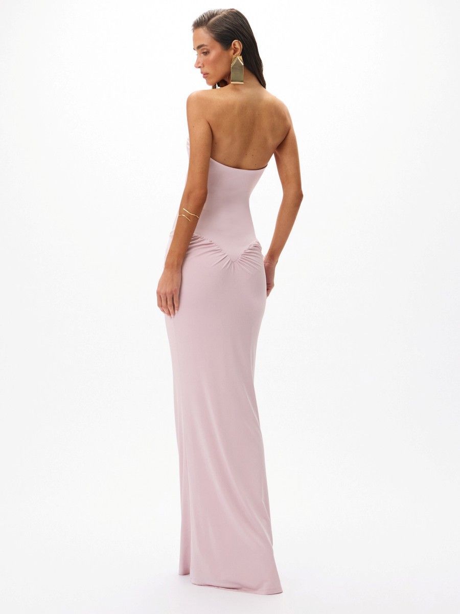 vestido longo ixora roxo 1009 oásis resortwear