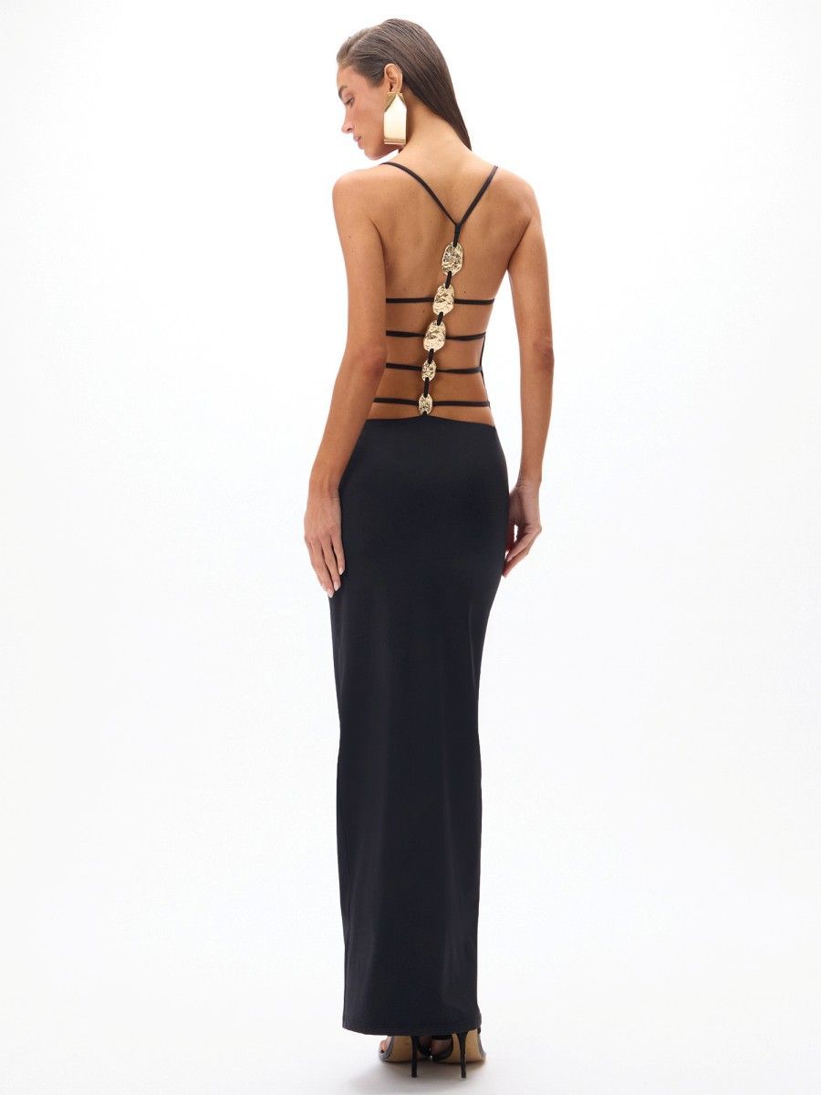 conjunto maiô e saia íris preto 0468 oásis resortwear